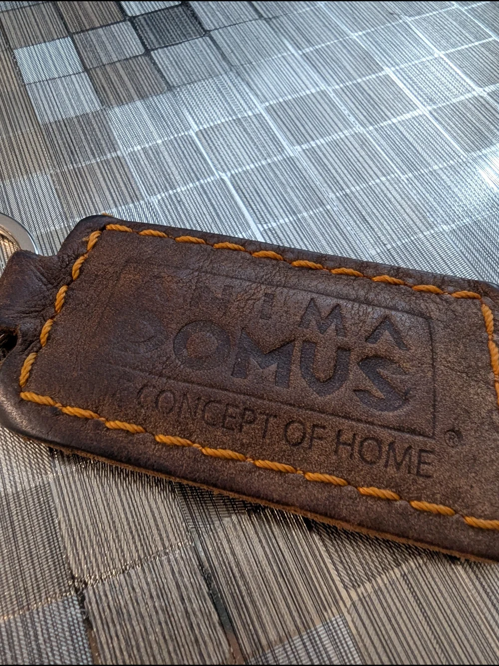 Gamma Arredamenti Leather Key Fob Italian Luxury